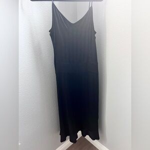 DKNY Black Silk Maxi Dress